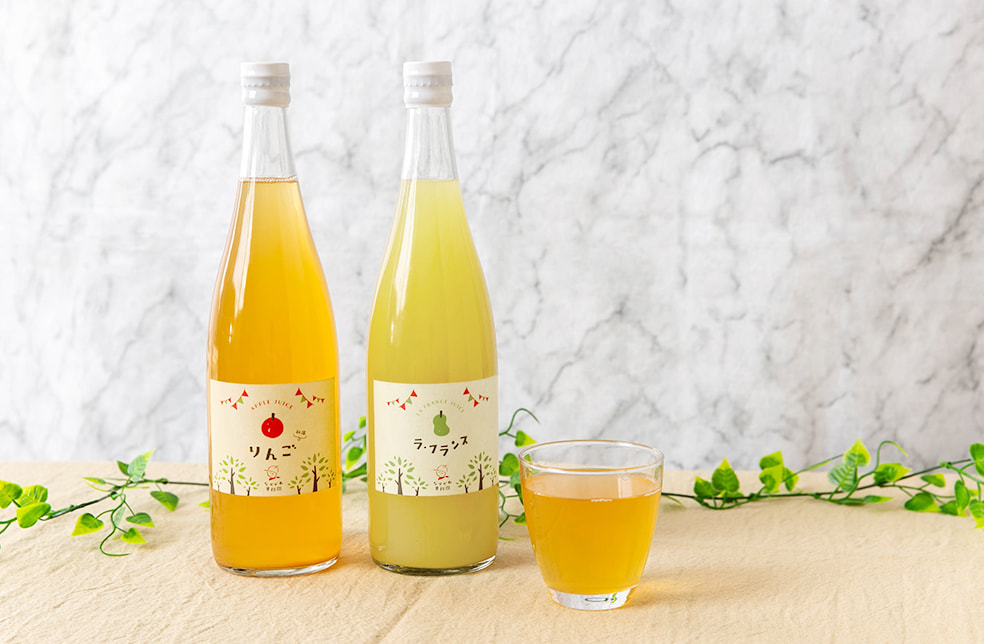 果物ジュース(りんご ラ・フランス)