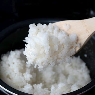 炊き上がりは、艶があり米粒の形がきれい！