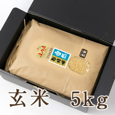 山形県産 自然栽培米 ひとめぼれ 玄米5kg（化粧箱入）