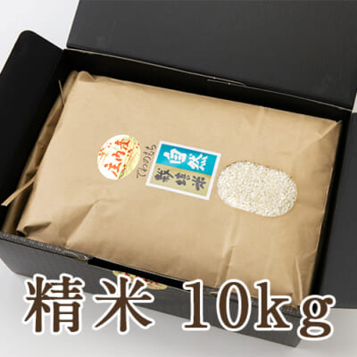 山形県産 自然栽培米 でわのもち（もち米）精米10kg（化粧箱入）