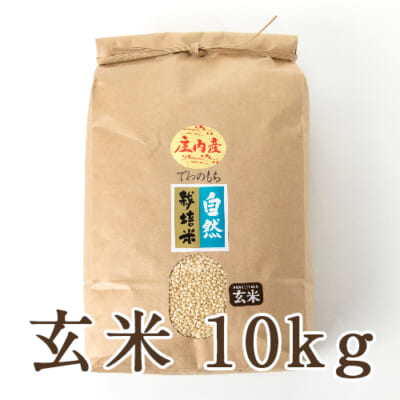 山形県産 自然栽培米 でわのもち（もち米）玄米10kg