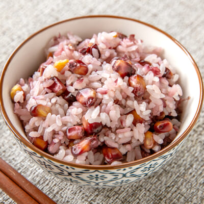 定番のトウモロコシご飯も一気に華やかになります