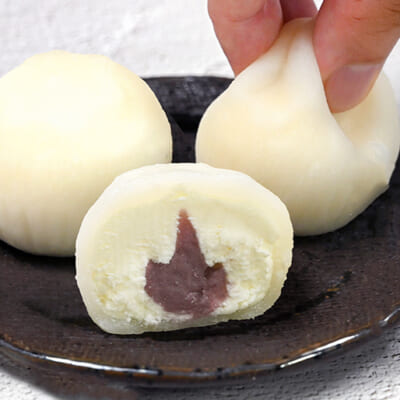 挽きたてのもち粉を使用して風味を活かします