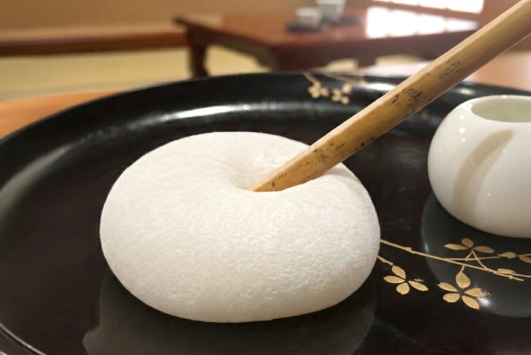 特別栽培米「ヒメノモチ」を使用した求肥