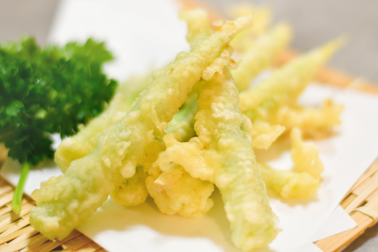 サクサクの衣と相性抜群！天ぷらもおすすめ