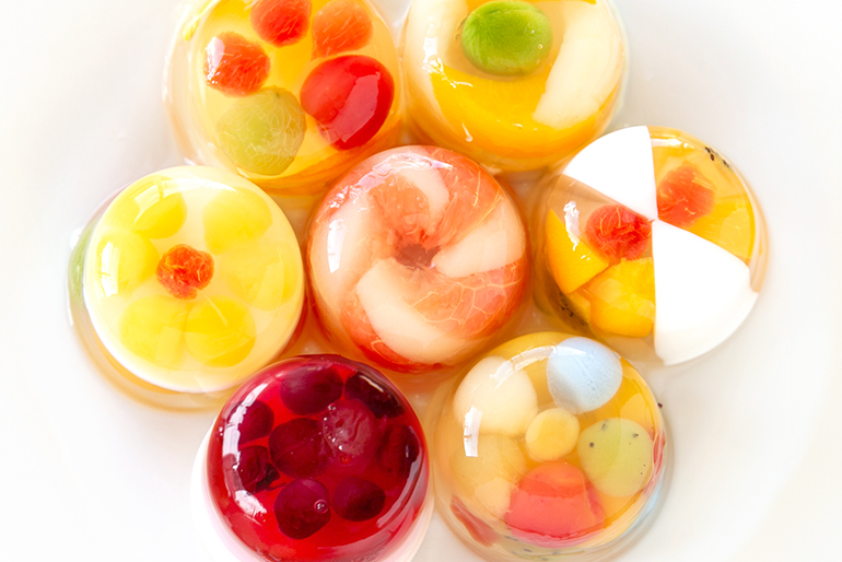 彩りの美しさにこだわった「魅せるゼリー」