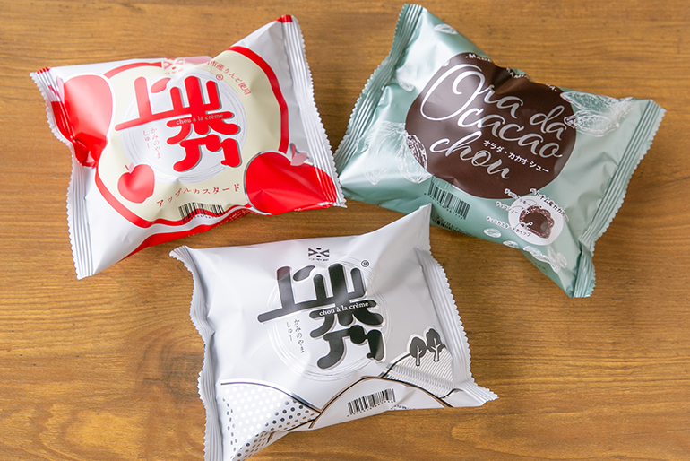 生地とクリームの食感にこだわった「上山秀」