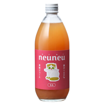 果汁100％ジュース「neuneu」もも 1本