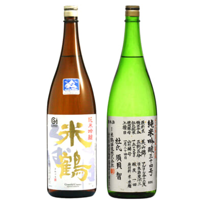 米鶴 純米吟醸 まほろば・三十四号 1.8l(1升) 2本