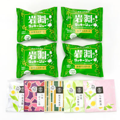 岩淵のクッキーシュー・日本茶ギフト 一煎袋セット
