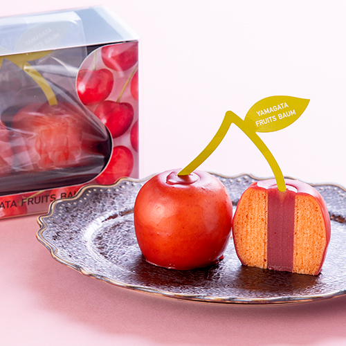 山形直送計画】バウムクーヘン「YAMAGATA FRUITS BAUM さくらんぼ