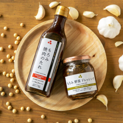 自家栽培の大豆とにんにくを使用