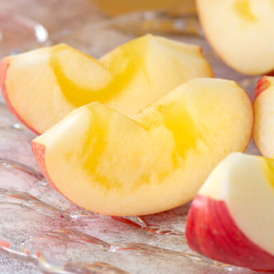 果汁が溢れます!