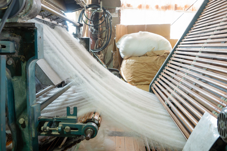 お手入れ簡単！調湿や抗菌に優れた中綿を使用