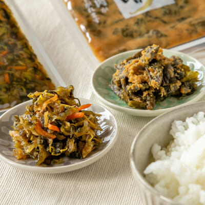 ご飯のお供にぴったり！2種類の漬物を詰め合わせ