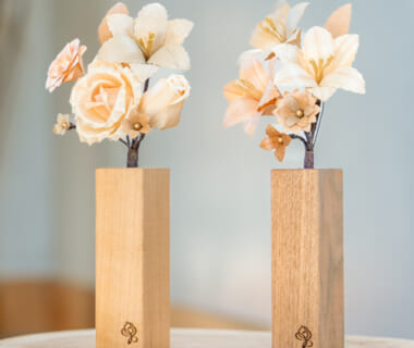 木でできた花「MOKUKA」