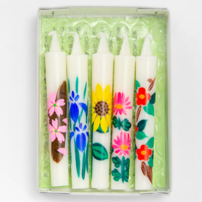 手描き絵ろうそく ミニ 5本