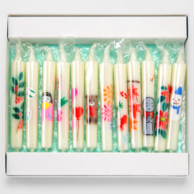 手描き絵ろうそく ミニ 12本 Bセット