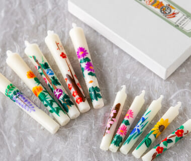 手描き絵ろうそく