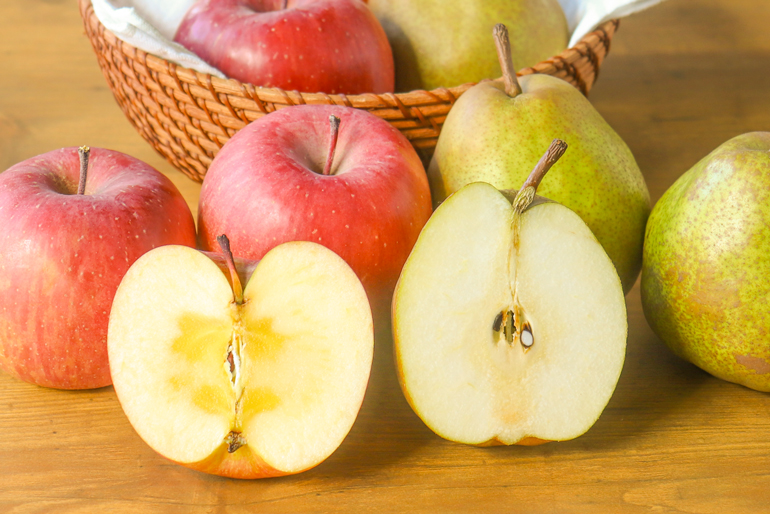 りんごとラ・フランスを楽しめるセット