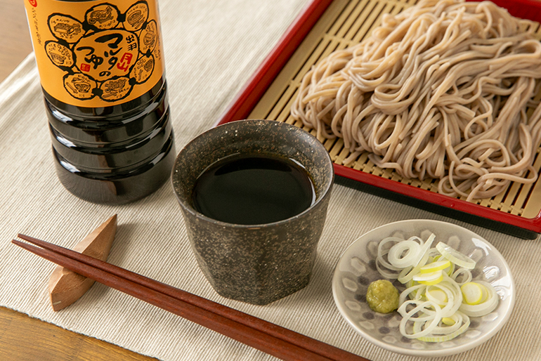 自慢の本醸造醤油を使っためんつゆ