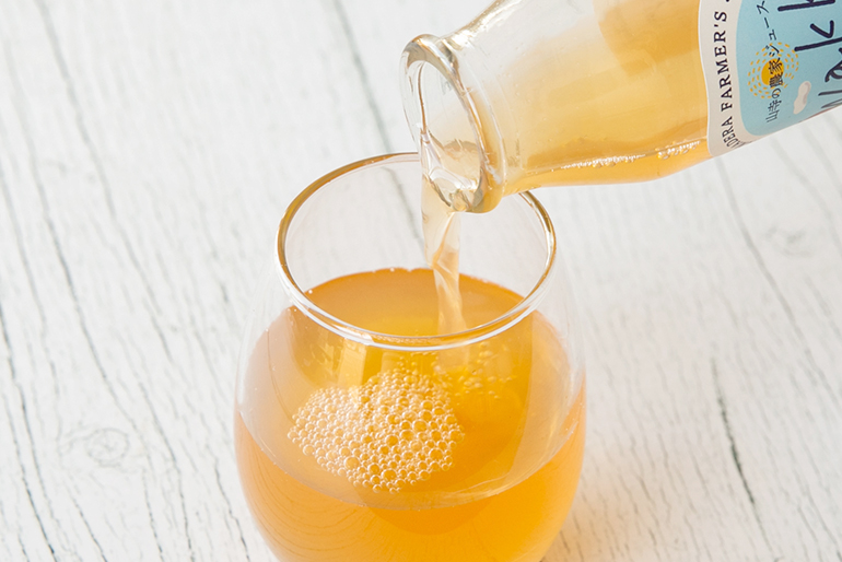 山寺への想いを凝縮した、果汁100％ジュース