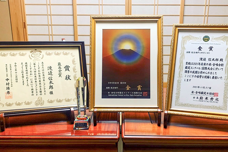 「米・食味分析鑑定コンクール国際大会」で金賞受賞