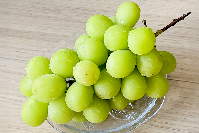 みずみずしく張りのあるシャインマスカットです！