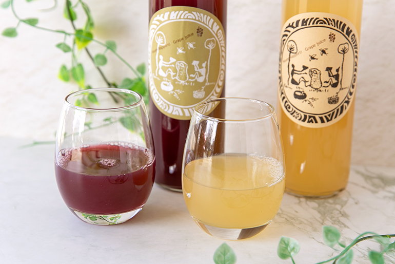 飲み比べがおすすめ！2種類のぶどうジュースセット