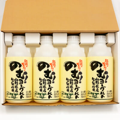 奥羽のむヨーグルト 750ml 4本