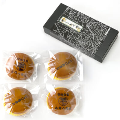 鶴岡古地図どら焼き おおぶじょうセット 2種 計4個