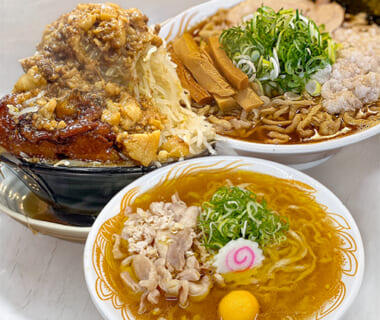新旬屋本店「三暖簾おすすめラーメンセット」
