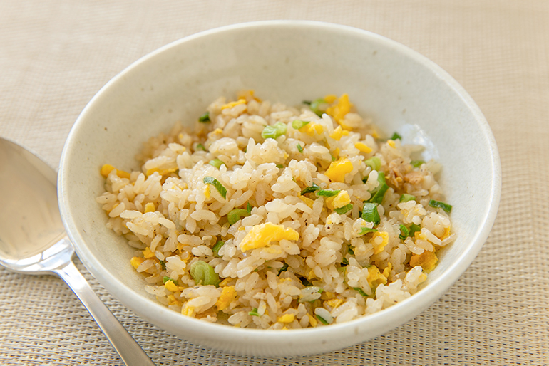 粒立ちの良い「はえぬき」は、炒飯にもぴったり！