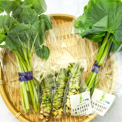 根から花まで、わさびのおいしさをまるごと